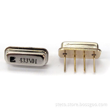 433.92MHz SAW Resonator with +/-75kHz Frequency Tolerance, for Remote Control and Car Alarm